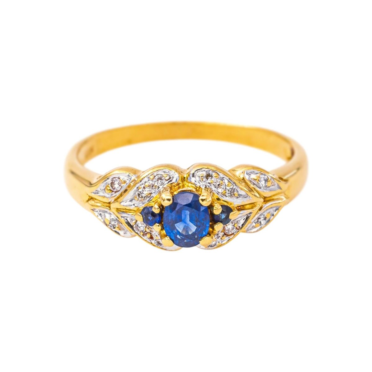 Bague Or jaune Saphir - Castafiore