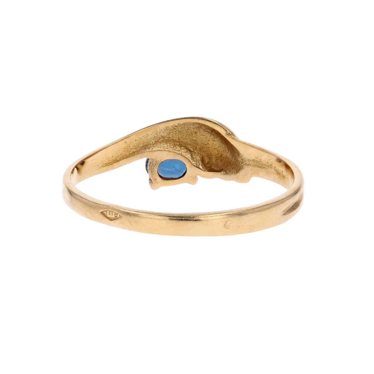 Bague or jaune saphir - Castafiore