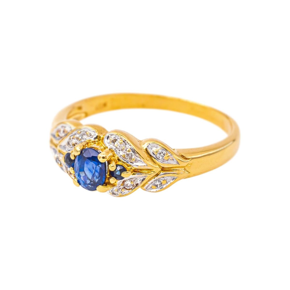 Bague Or jaune Saphir - Castafiore