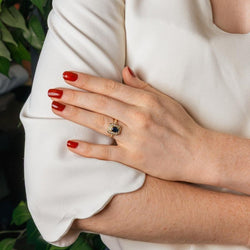 Bague Or jaune Saphir - Castafiore