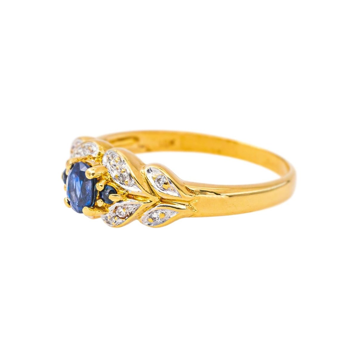 Bague Or jaune Saphir - Castafiore