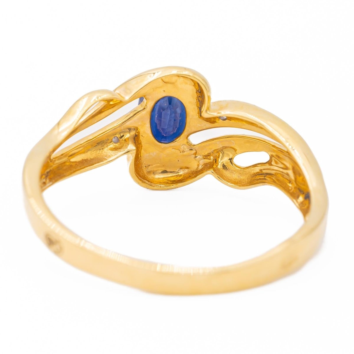 Bague Or jaune Saphir - Castafiore