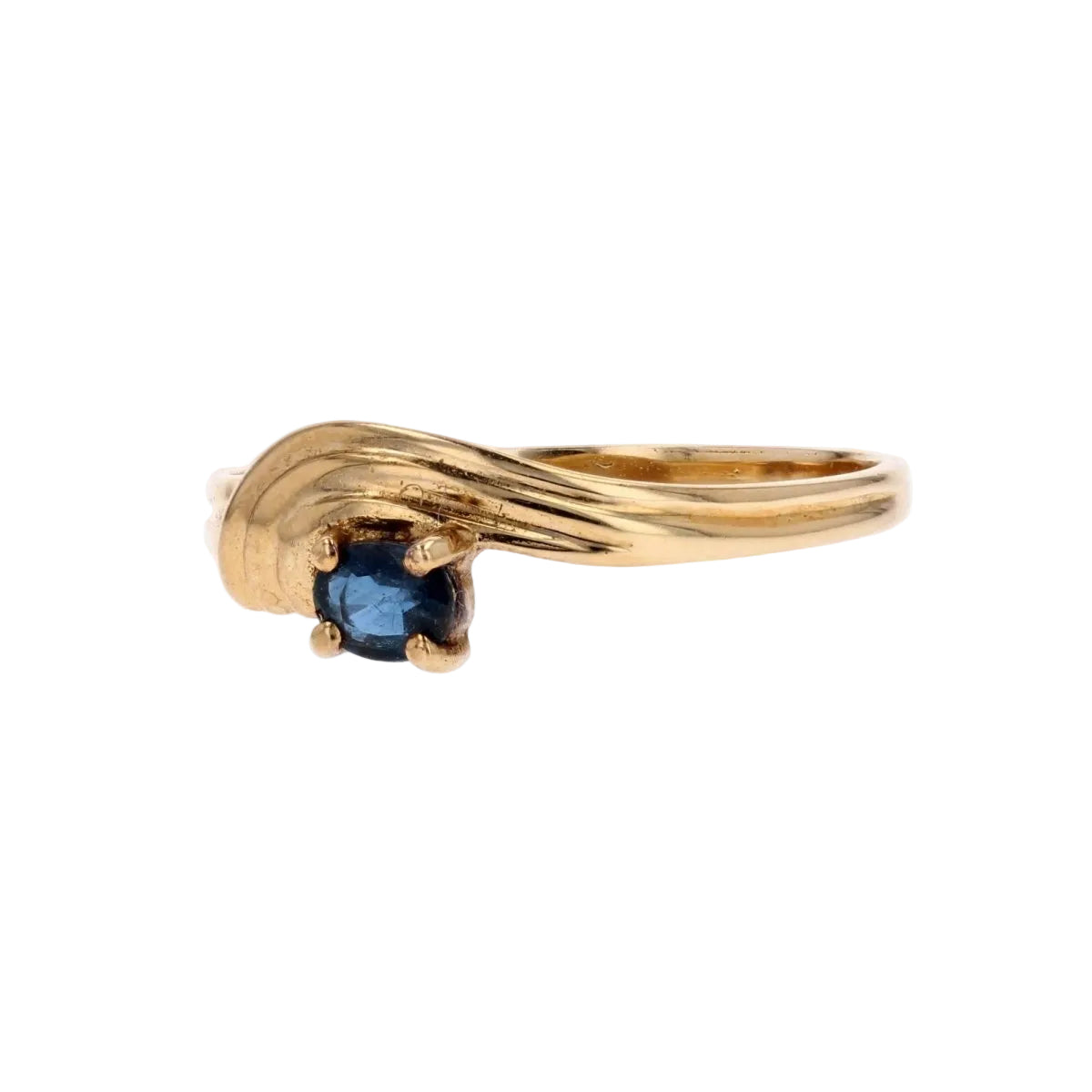Bague or jaune saphir - Castafiore