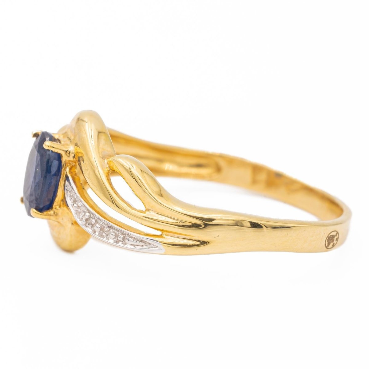 Bague Or jaune Saphir - Castafiore