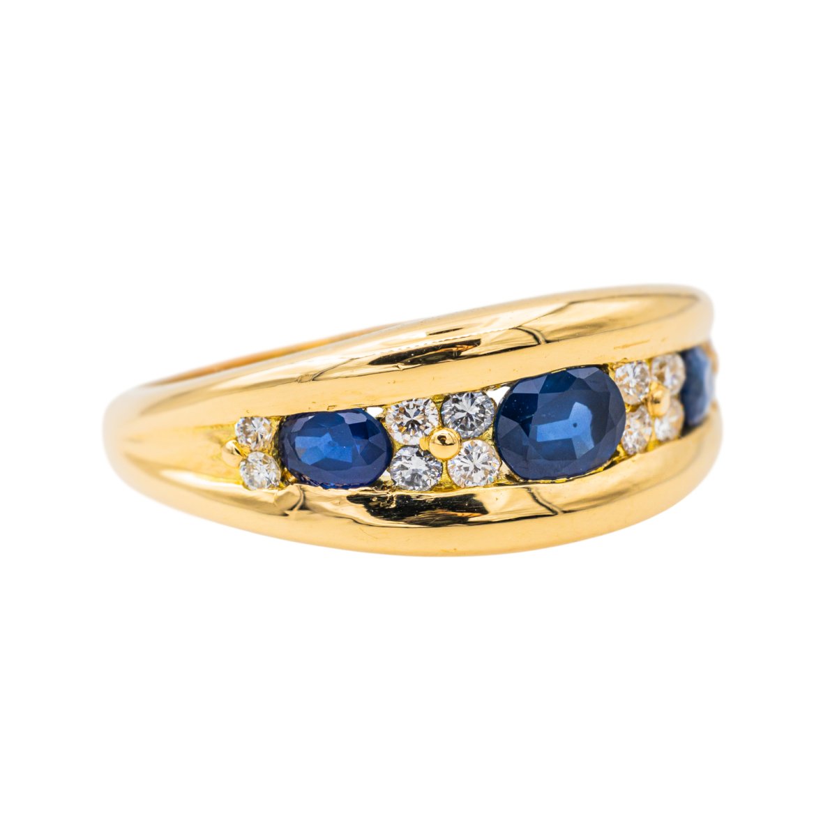 Bague Or jaune Saphir - Castafiore
