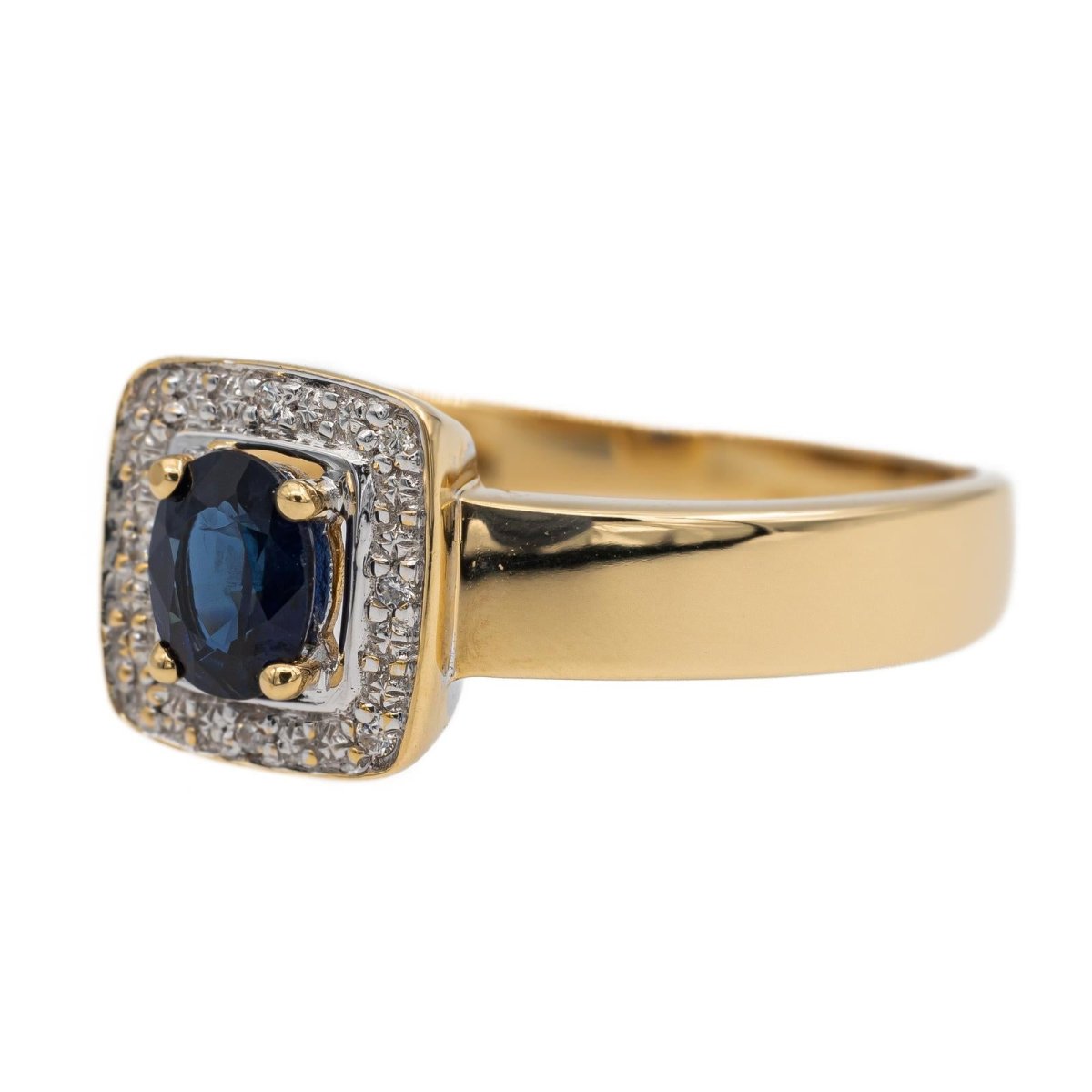 Bague Or jaune Saphir - Castafiore