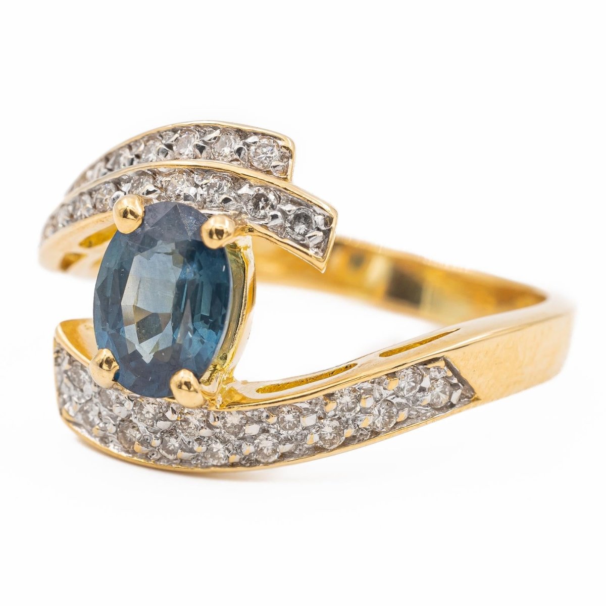 Bague Or jaune Saphir - Castafiore
