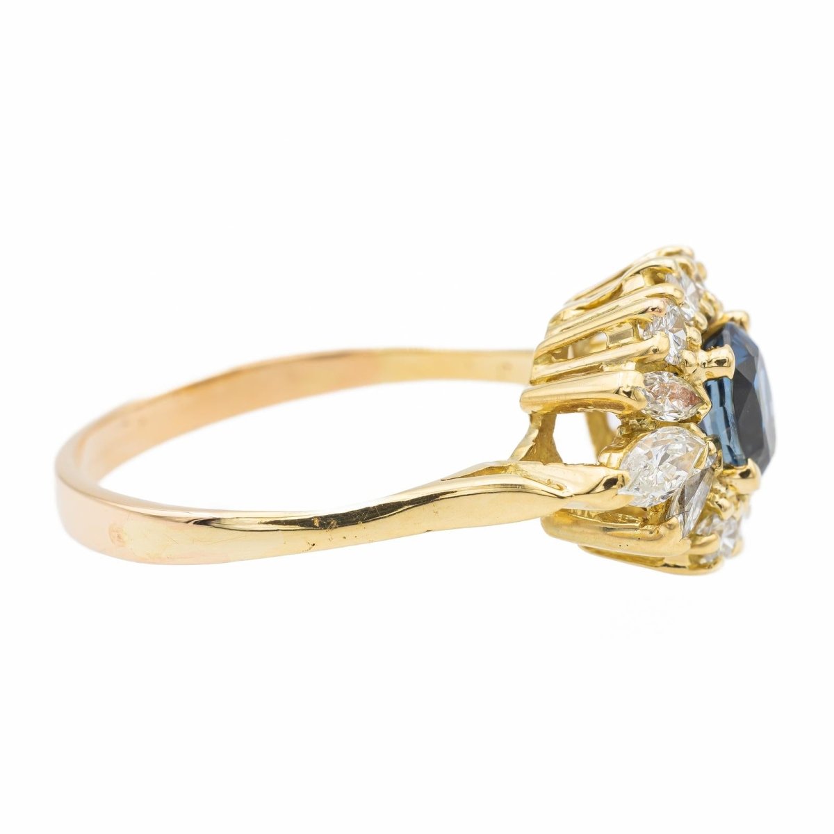 Bague Or jaune Saphir - Castafiore