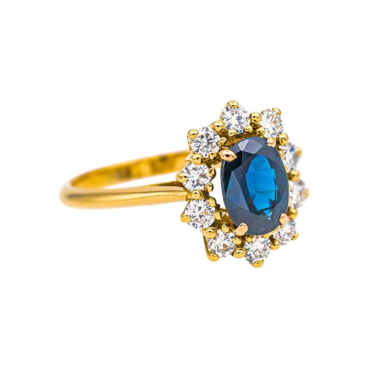 Bague Or jaune Saphir - Castafiore