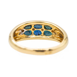 Bague Or jaune Saphir - Castafiore