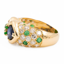 Bague Or jaune Saphir - Castafiore