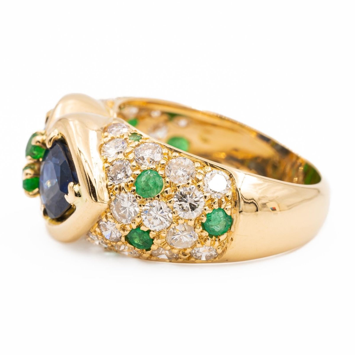 Bague Or jaune Saphir - Castafiore