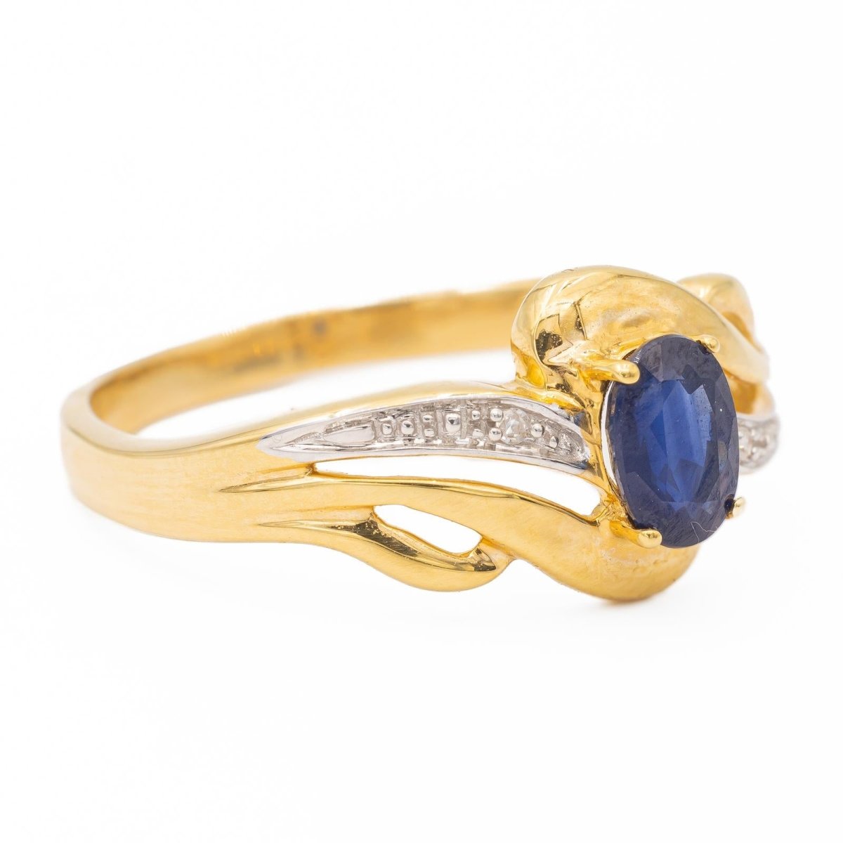 Bague Or jaune Saphir - Castafiore
