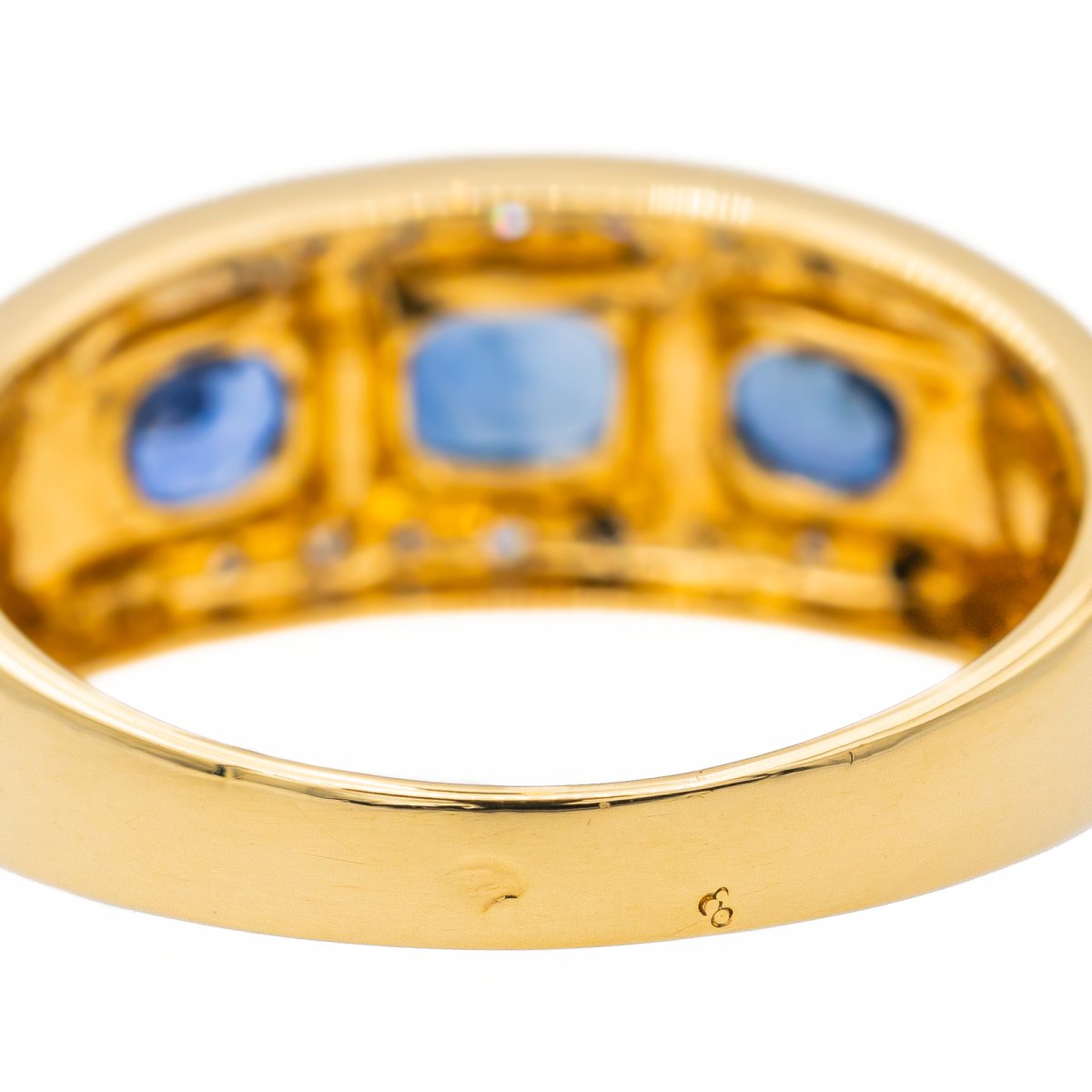 Bague Or jaune Saphir - Castafiore