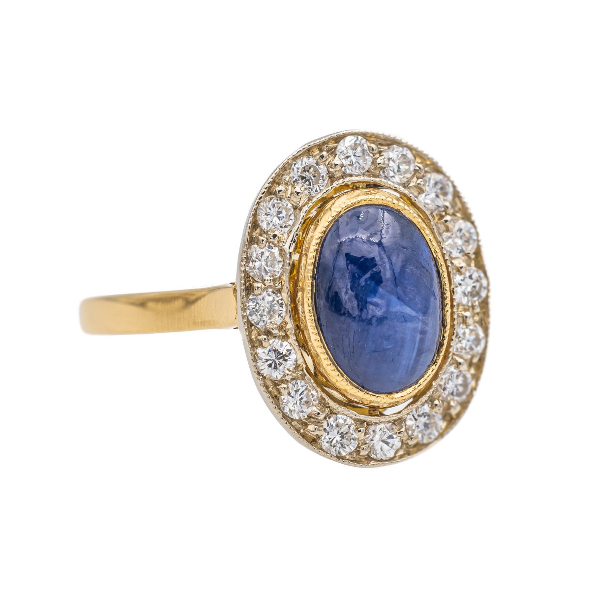 Bague Or jaune Saphir - Castafiore