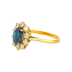 Bague Or jaune Saphir - Castafiore