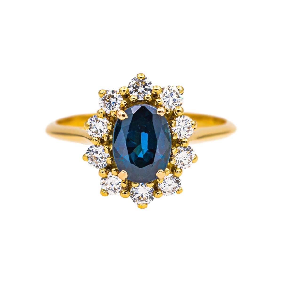 Bague Or jaune Saphir - Castafiore