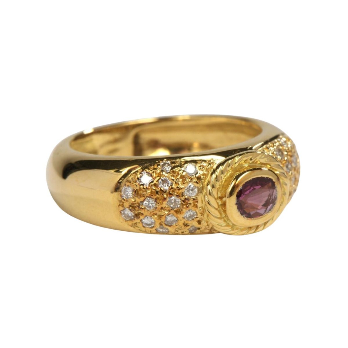 Bague Or jaune Saphir - Castafiore