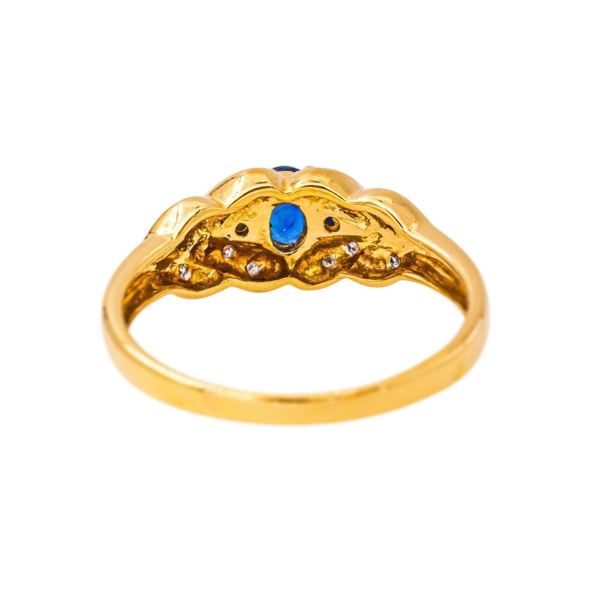 Bague Or jaune Saphir - Castafiore