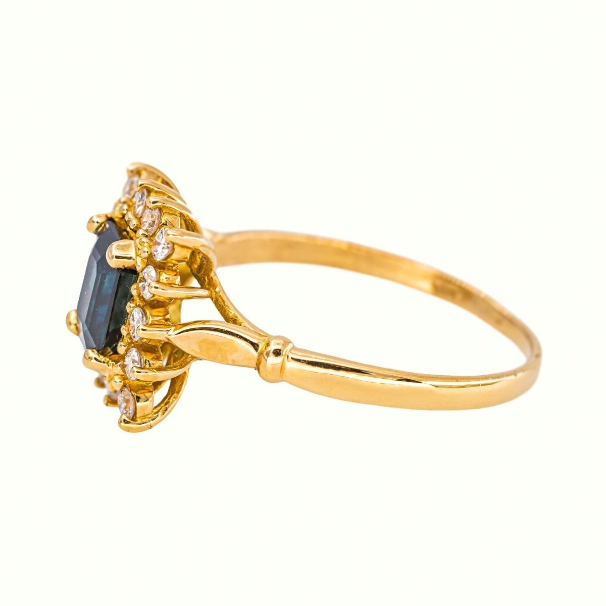 Bague Or jaune Saphir - Castafiore
