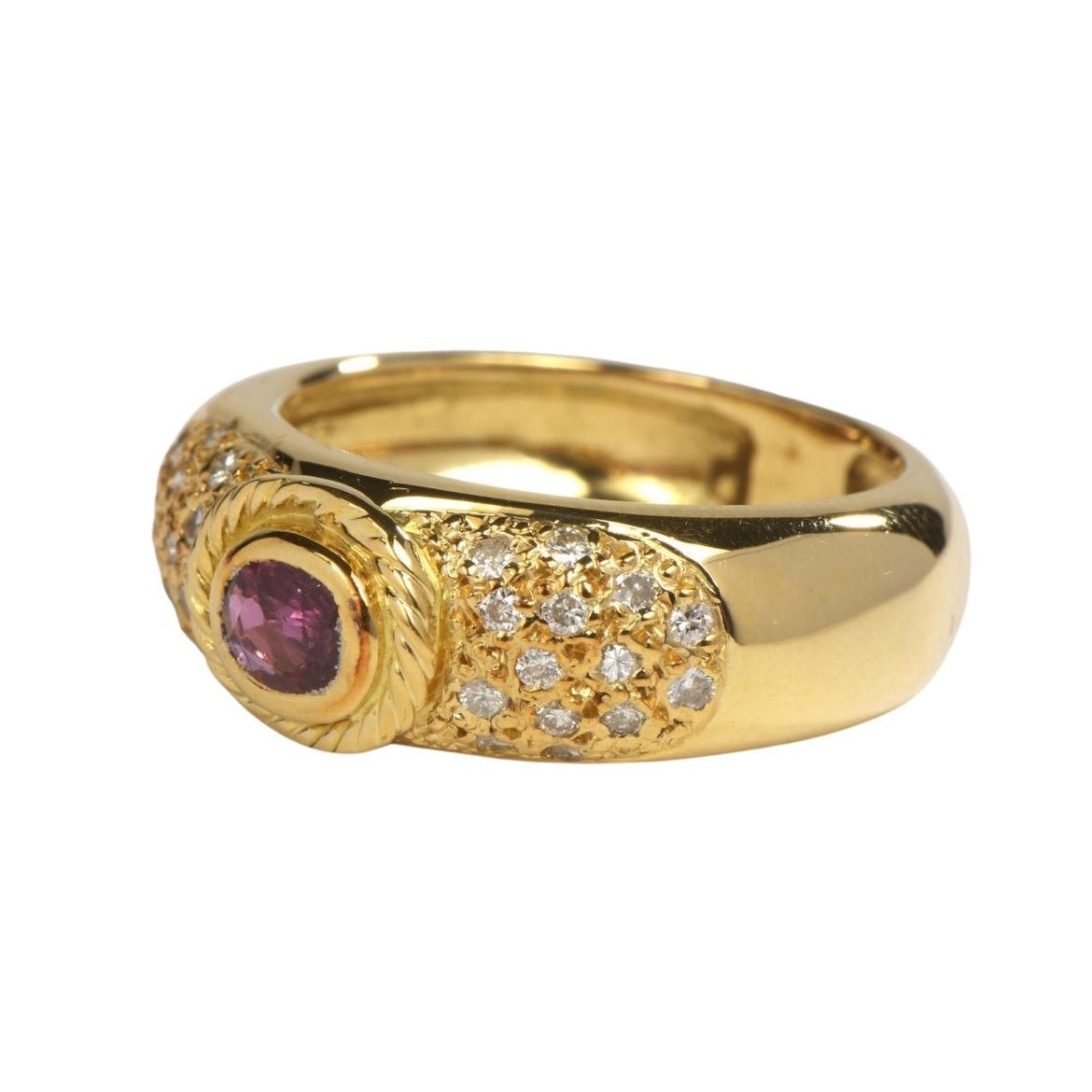 Bague Or jaune Saphir - Castafiore