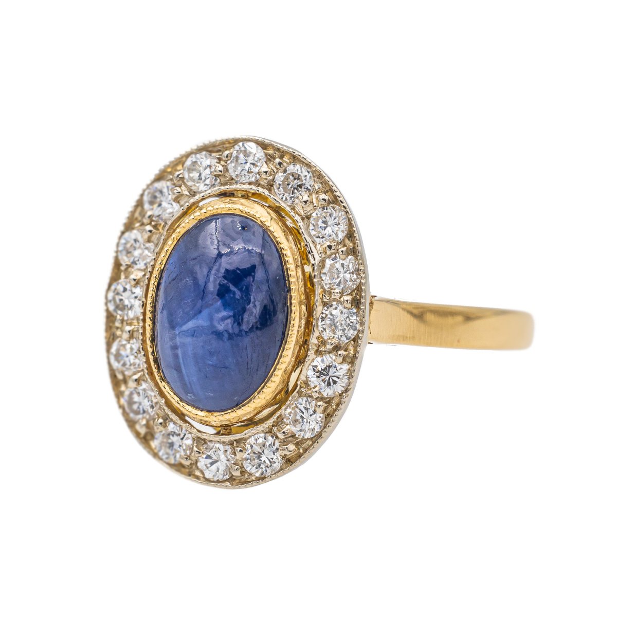 Bague Or jaune Saphir - Castafiore