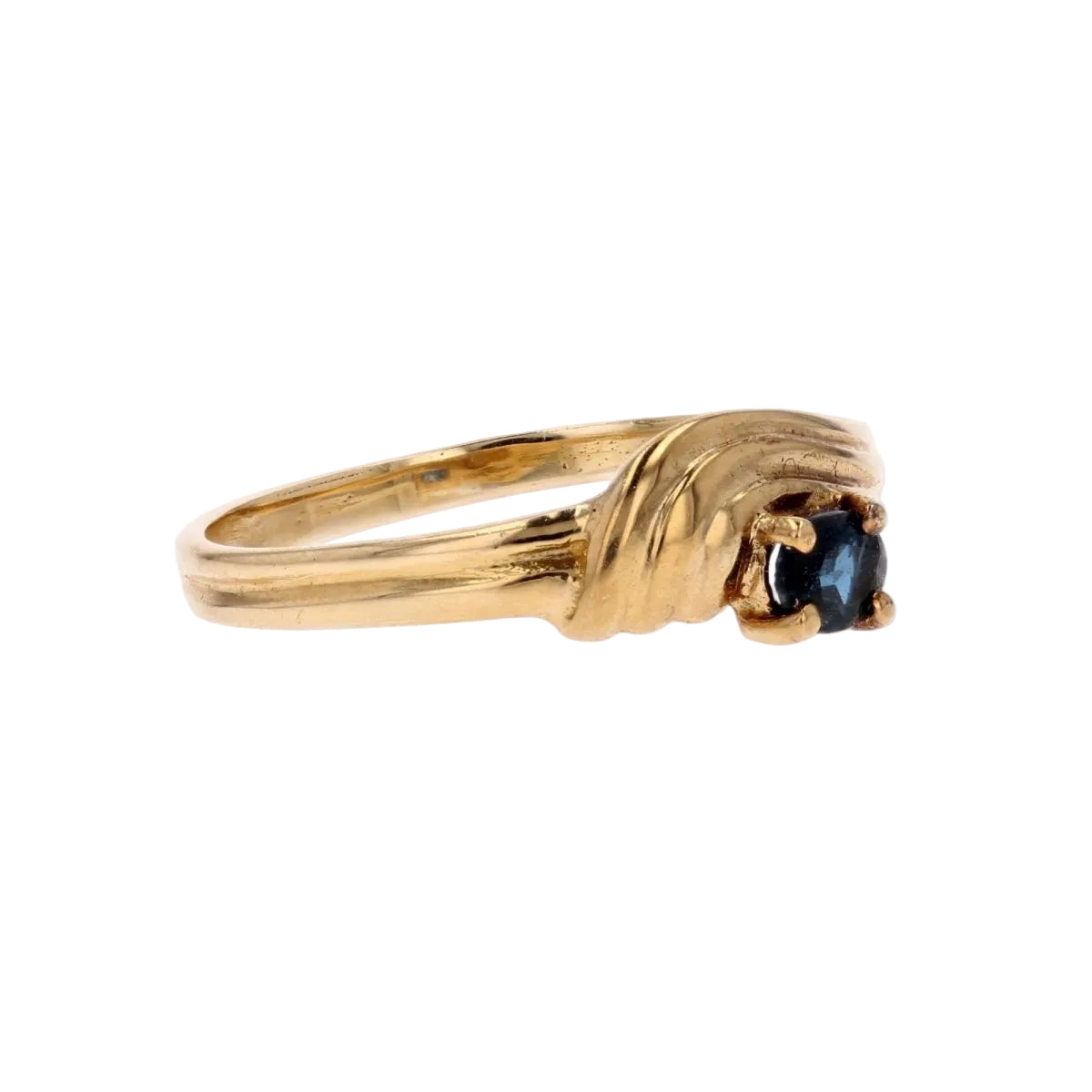 Bague or jaune saphir - Castafiore