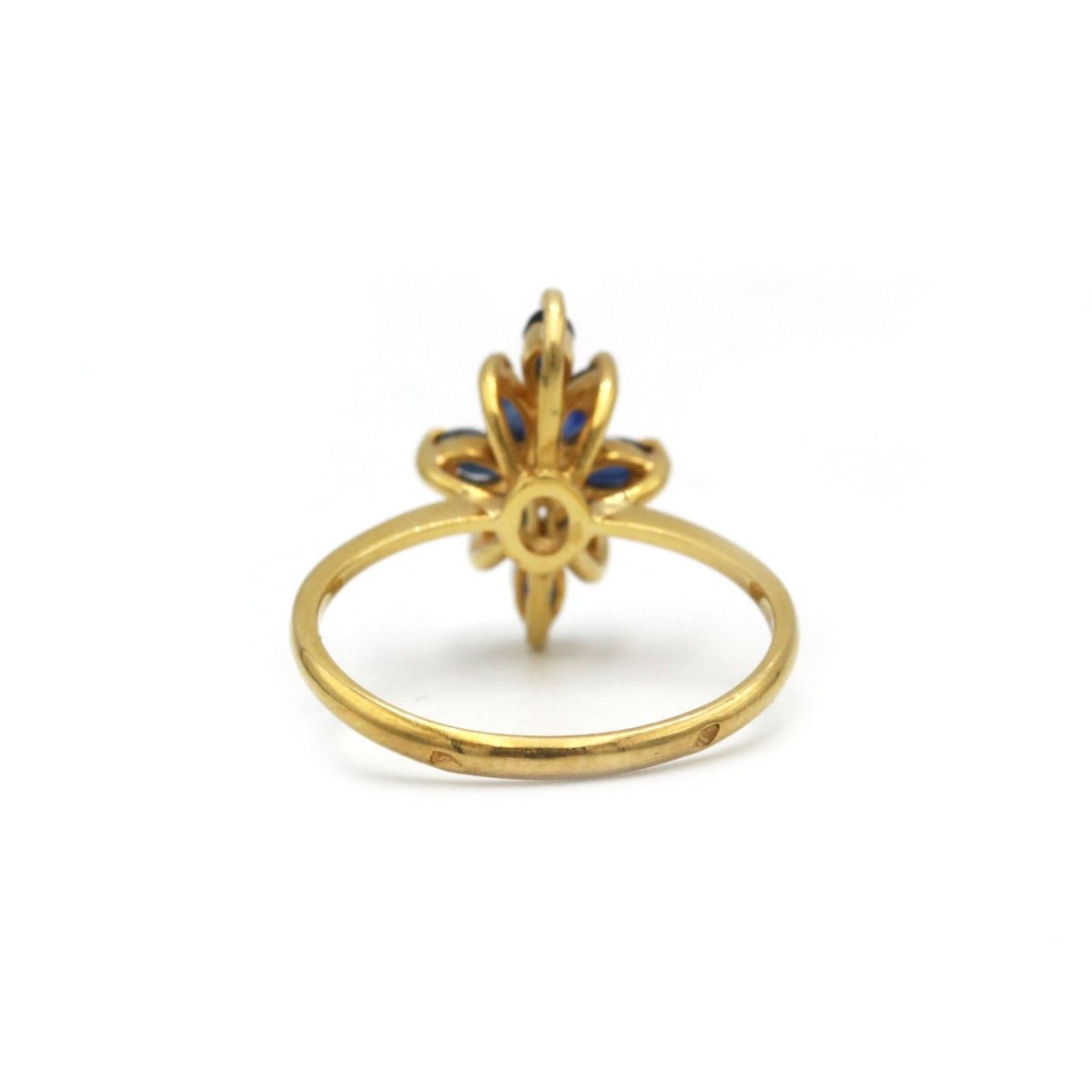 Bague - Or jaune, Saphir & Diamants - Castafiore