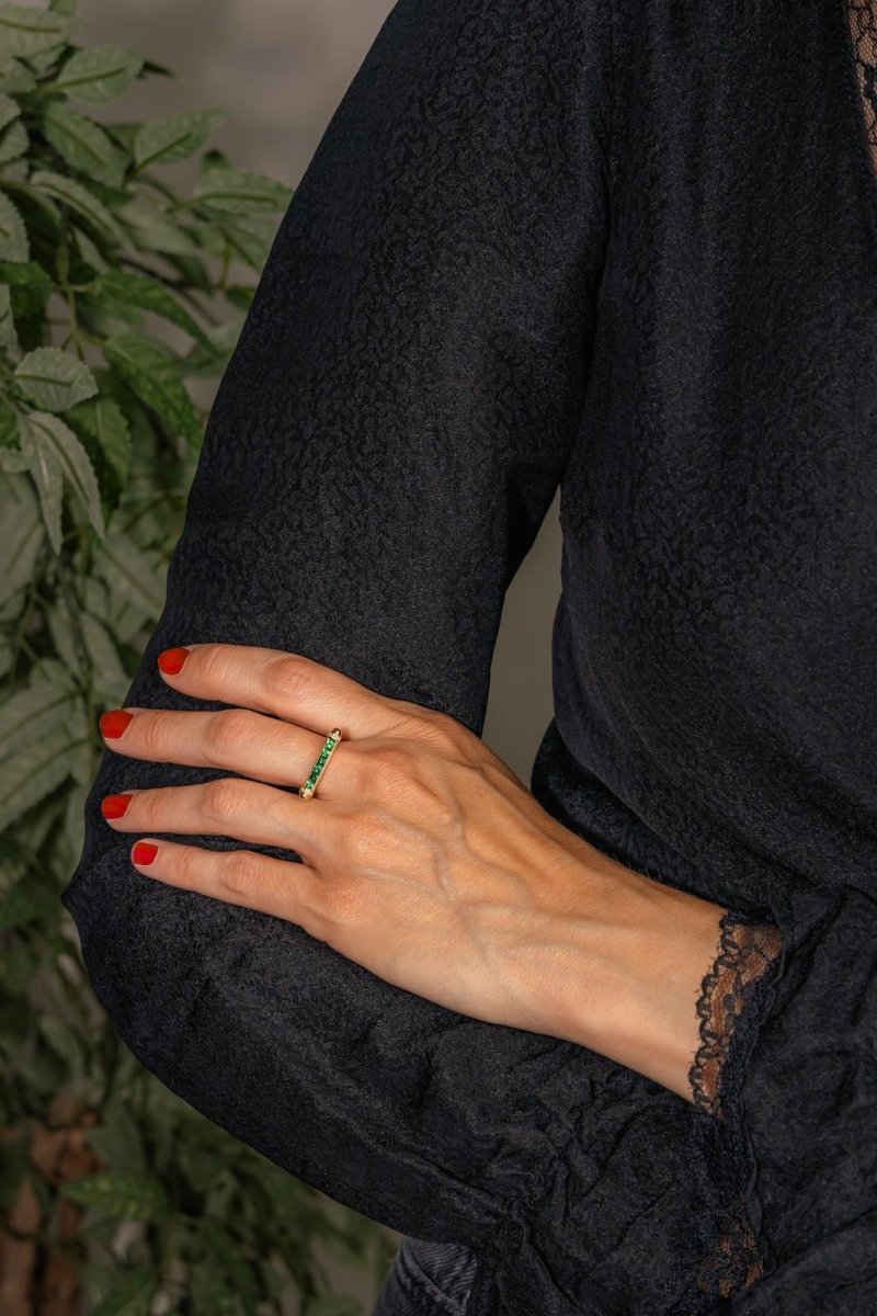 Bague Or jaune Tsavorite - Castafiore