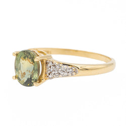 Bague Or jaune Zircon - Castafiore