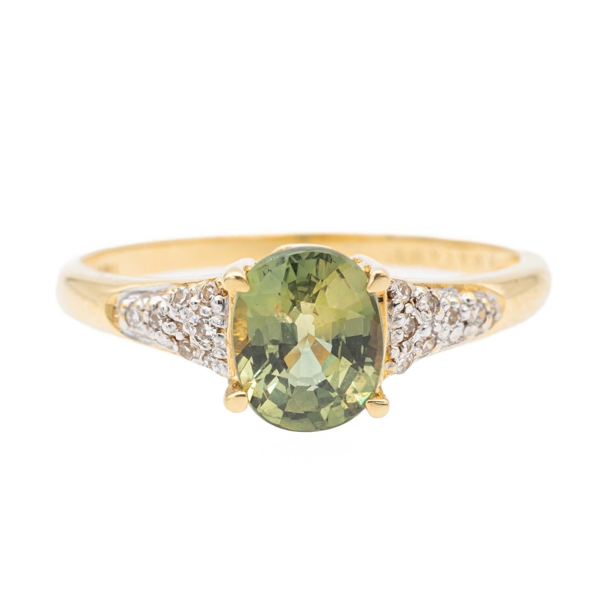 Bague Or jaune Zircon - Castafiore