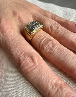 Bague or Pavage 44 diamants - Castafiore