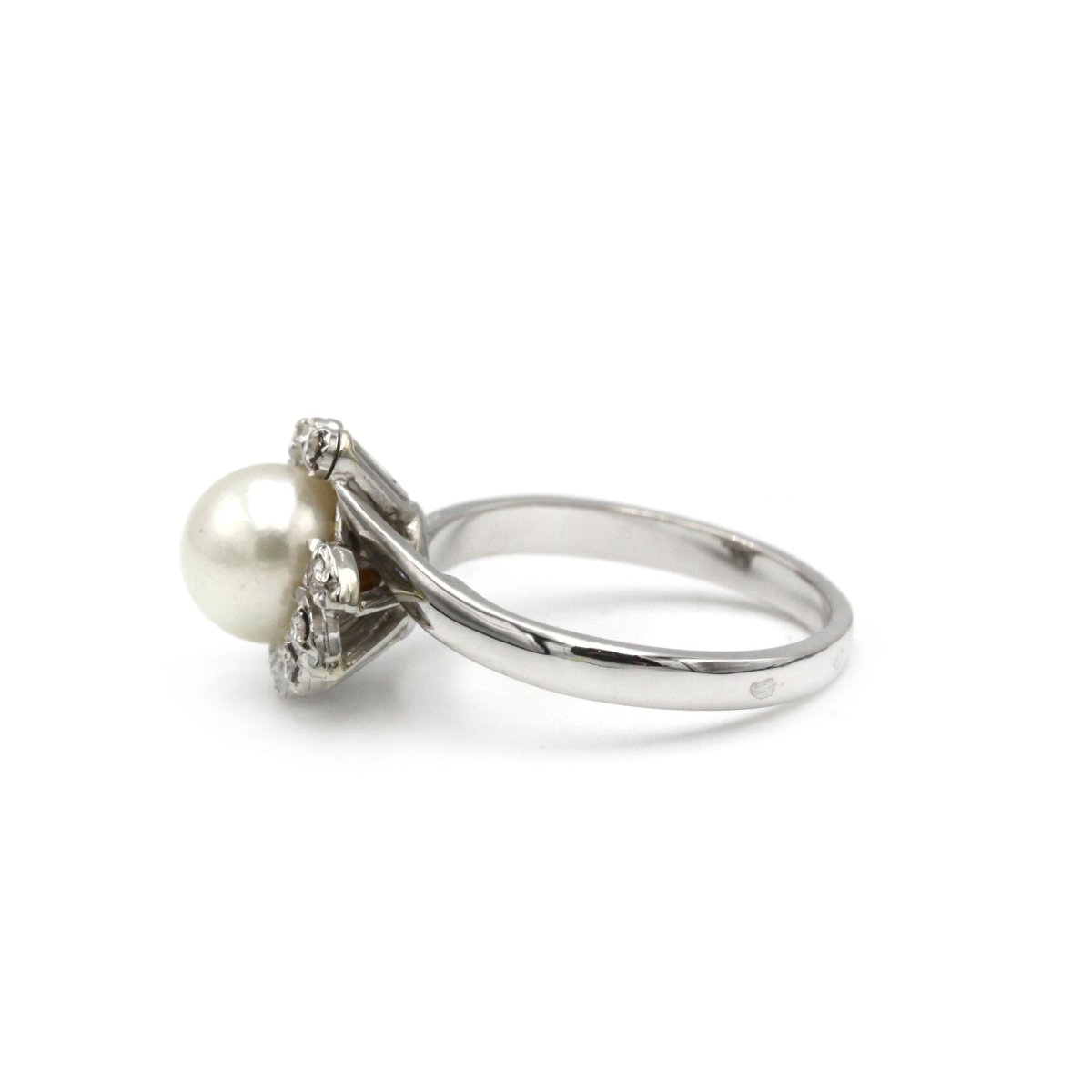 Bague - Or, Perle et Diamants - Castafiore