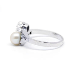 Bague - Or, Perle Et Diamants - Castafiore