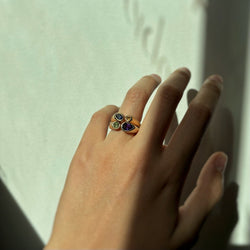 Bague - Or & Pierres de couleur - Castafiore