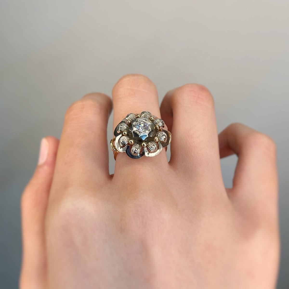 Bague - Or, Platine & Diamant - Castafiore