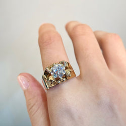 Bague - Or, Platine et Diamant - Castafiore