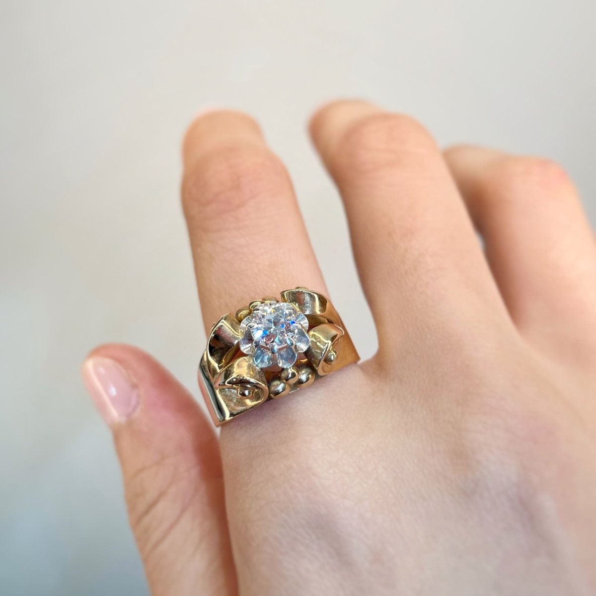 Bague - Or, Platine et Diamant - Castafiore