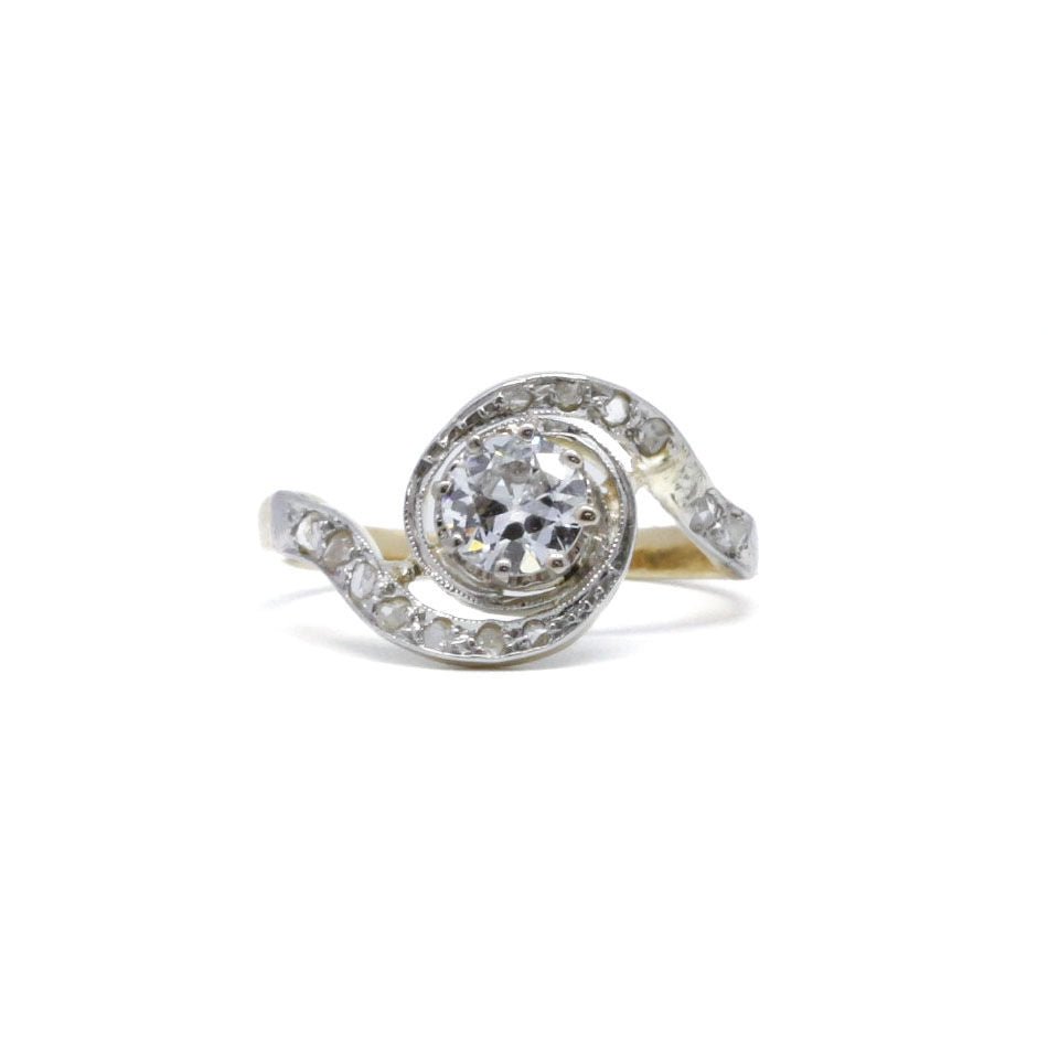 Bague - Or, platine Et Diamants - Castafiore