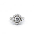 Bague - Or. Platine Et Diamants - Castafiore