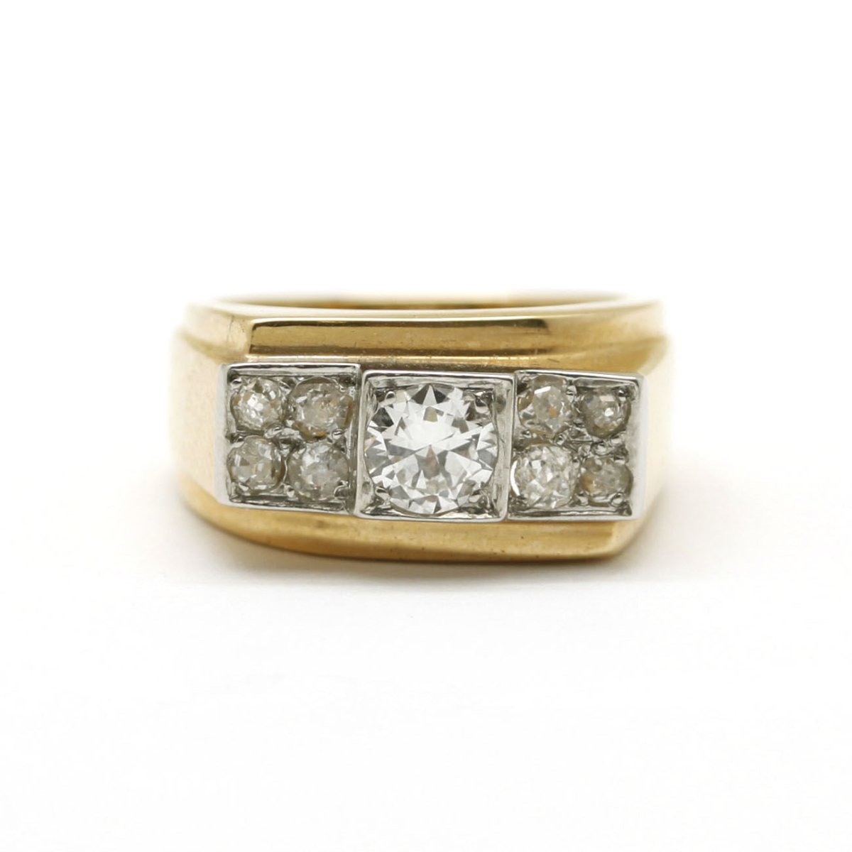 Bague - Or, Platine Et Diamants - Castafiore