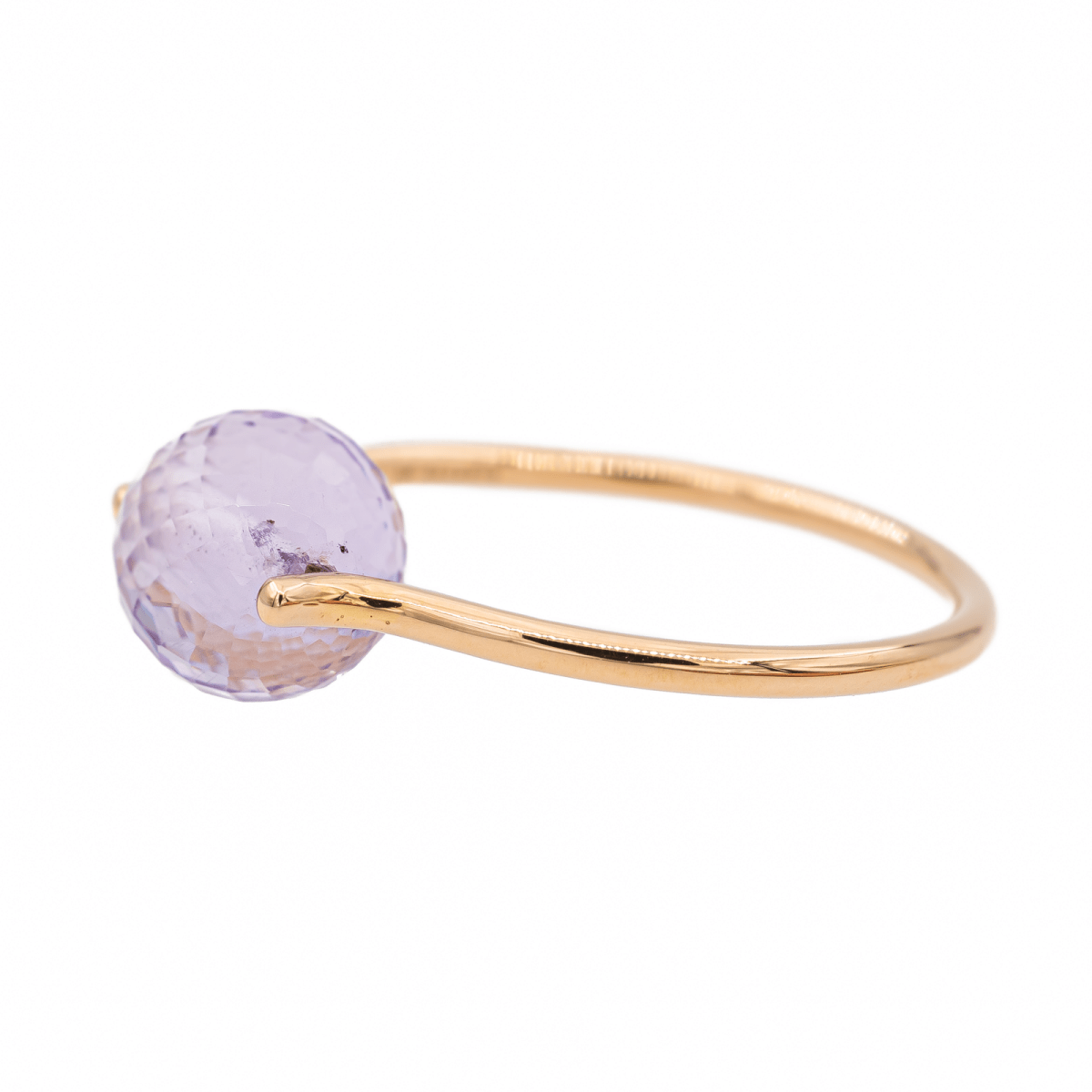 Bague Or rose Améthyste - Castafiore