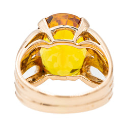 Bague Or rose Citrine - Castafiore