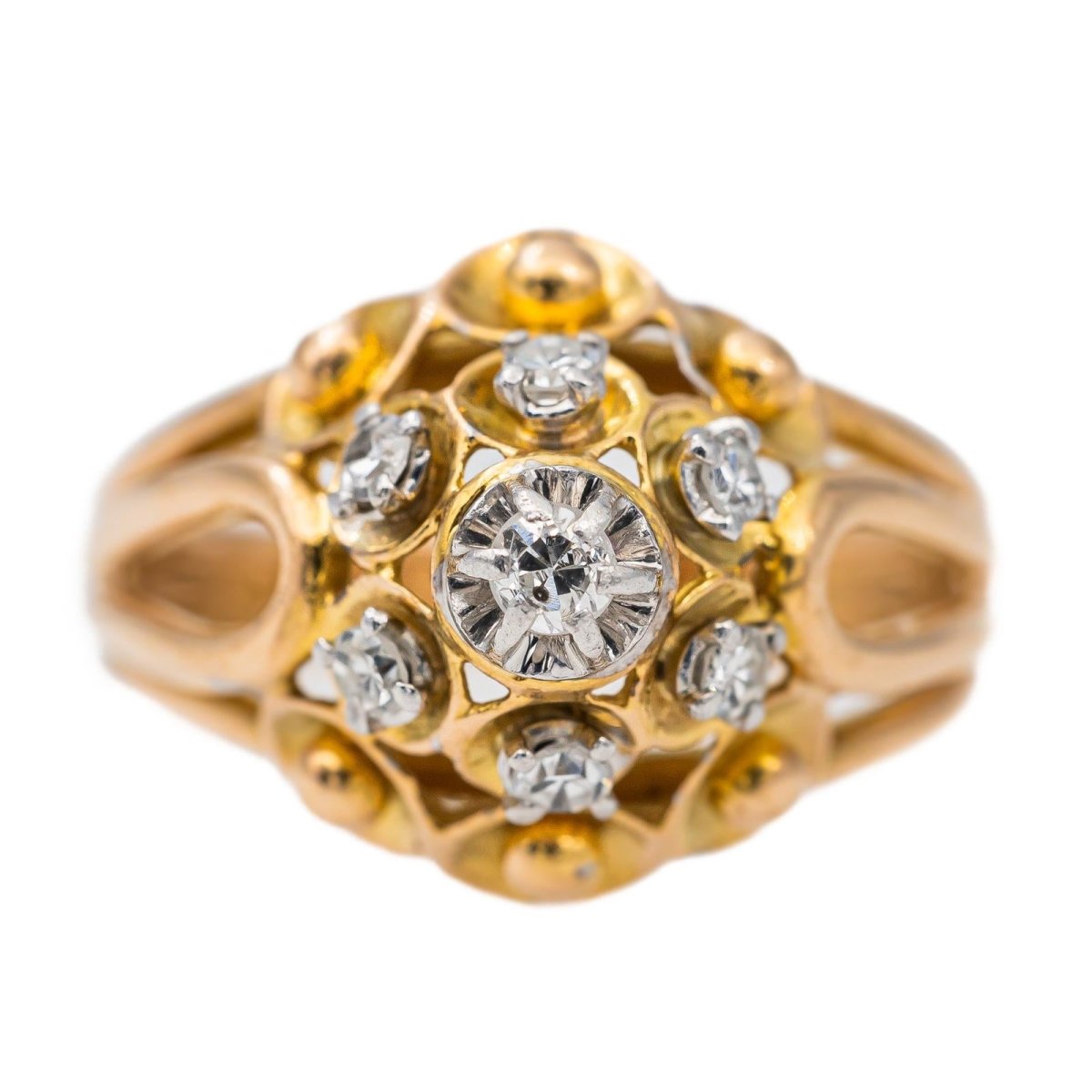 Bague Or rose Diamant - Castafiore