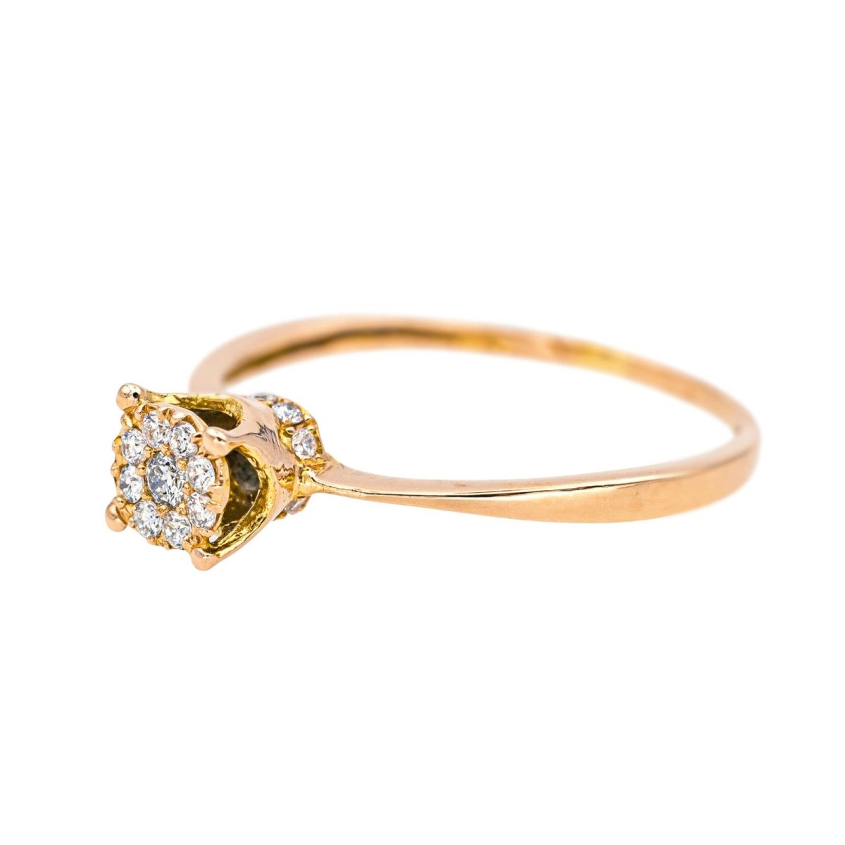 Bague Or rose Diamant - Castafiore