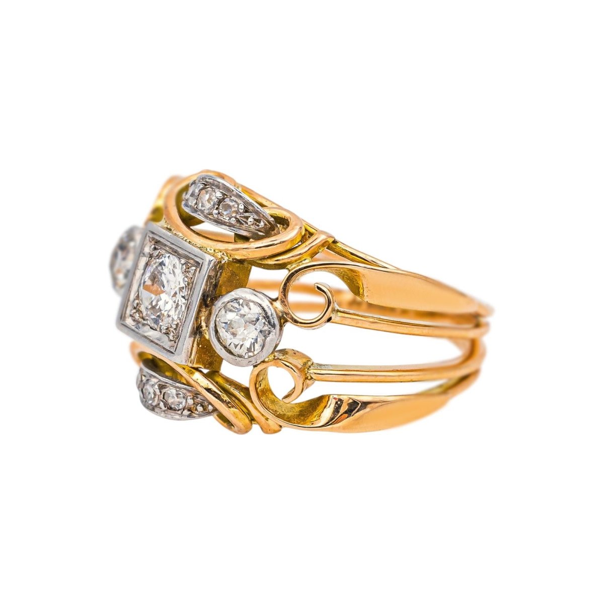 Bague Or rose Diamant - Castafiore