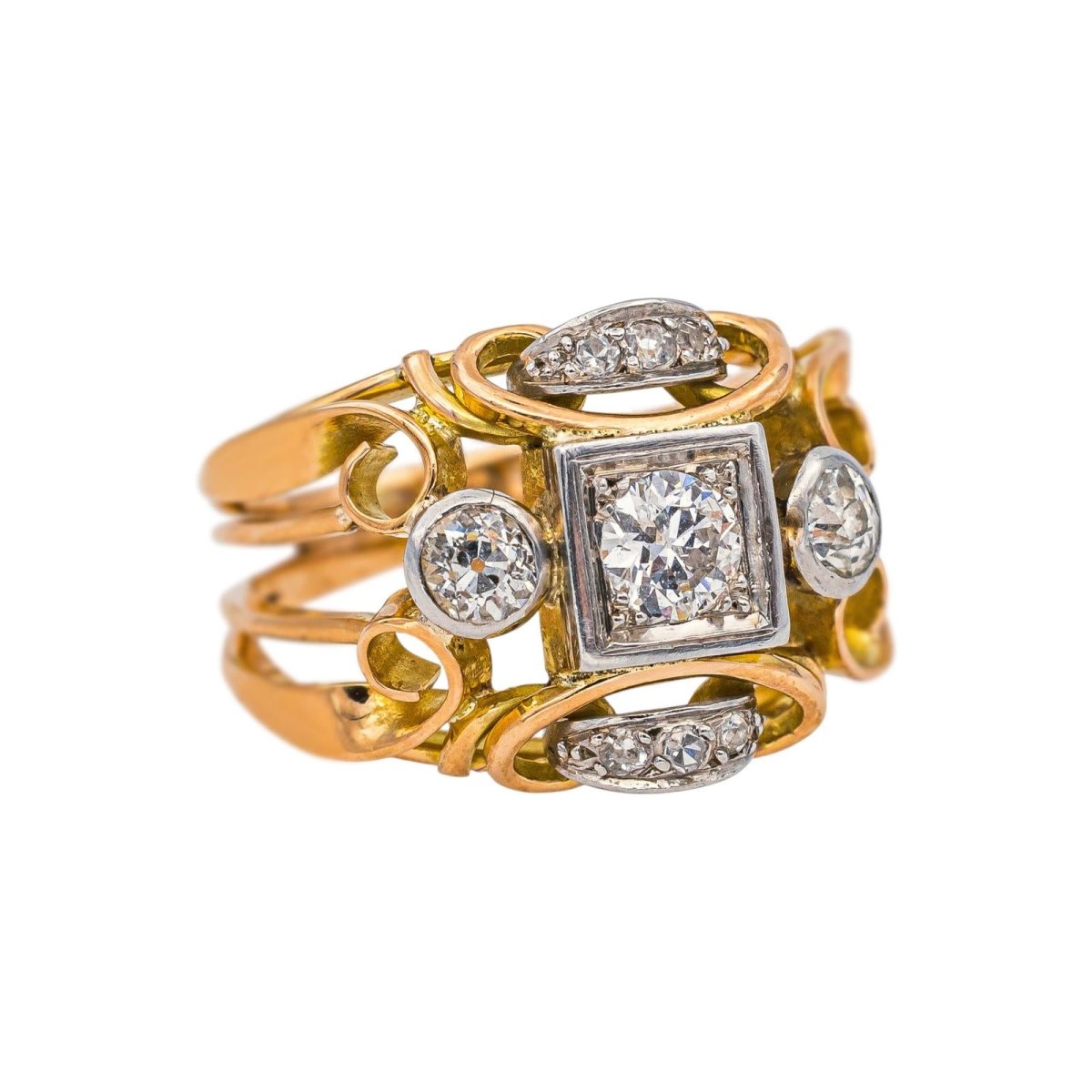 Bague Or rose Diamant - Castafiore