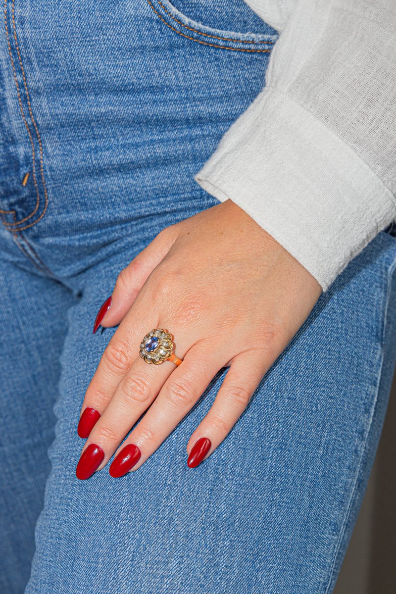 Bague Or rose Diamant - Castafiore