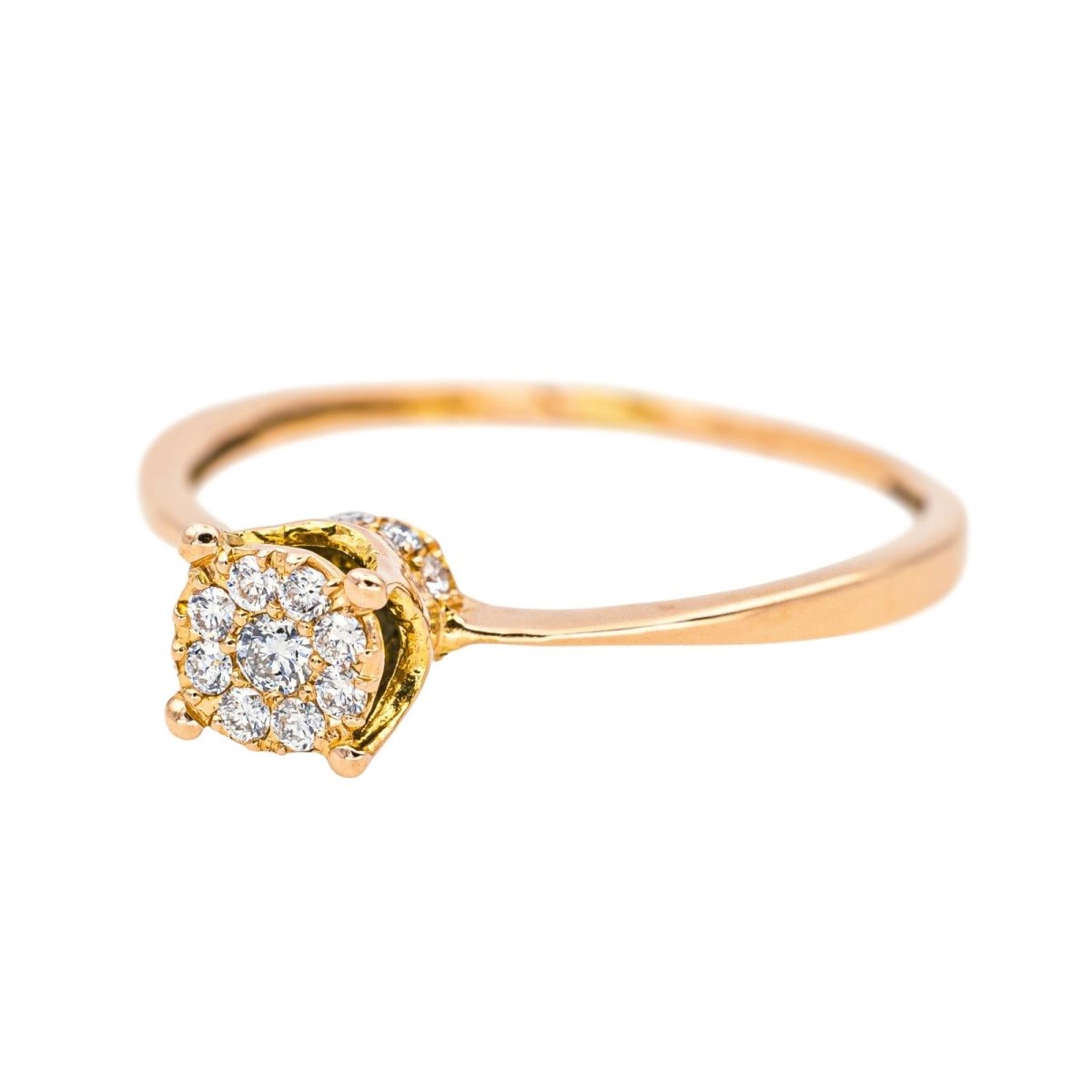 Bague Or rose Diamant - Castafiore