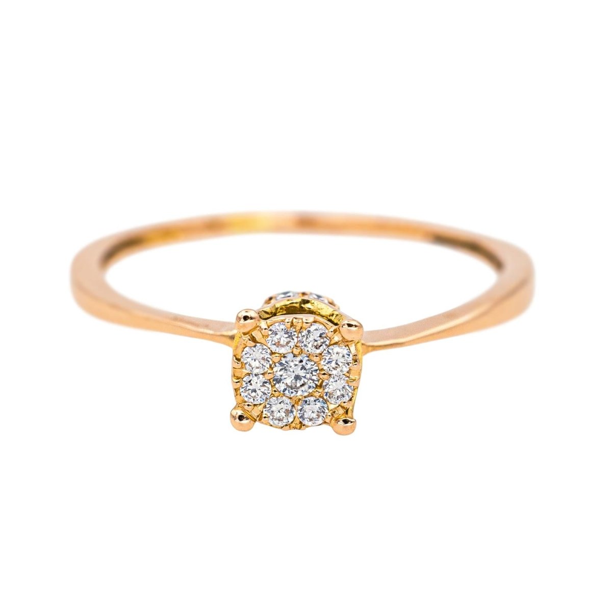 Bague Or rose Diamant - Castafiore